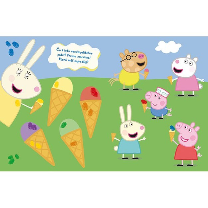 Farebné pršteky Prasiatko Peppa 2