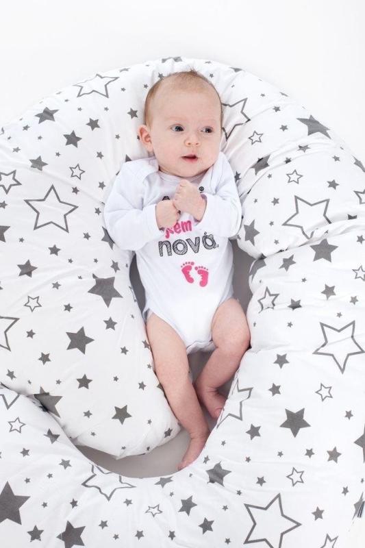 Obliečka na dojčiaci vankúš v tvare C New Baby XL Zvieratká biela