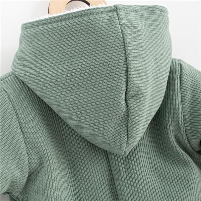 Dojčenská kombinéza s kapucňou New Baby Frosty mint 80 (9-12m) 2