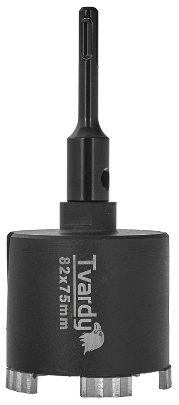 Vrták diamantový korunkový so stredovým vrtákom, priemer 82 mm, upínanie SDS+, M16, TVARDY 2