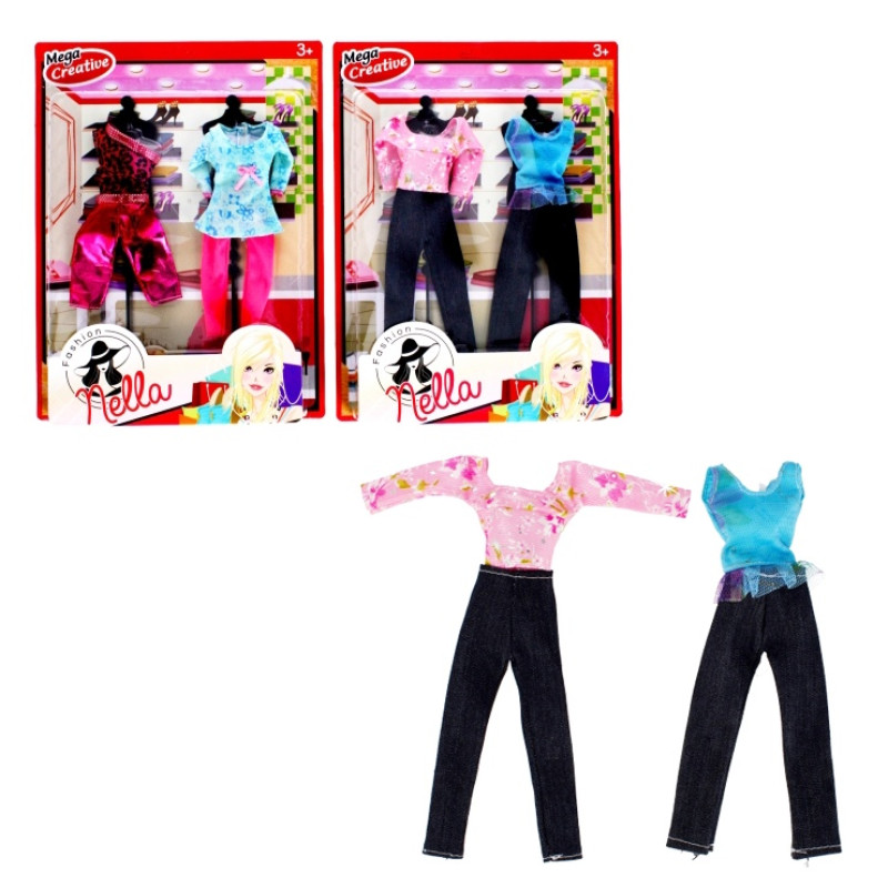 Oblečenie pre bábiky - top, nohavice