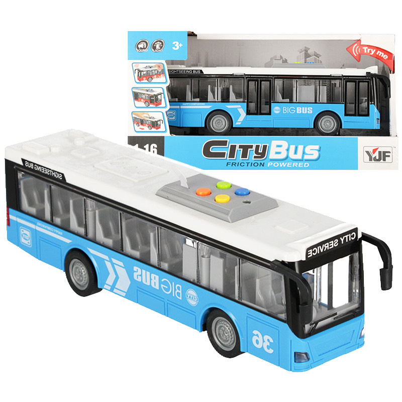 Autobus pull&back so svetlom a zvukom