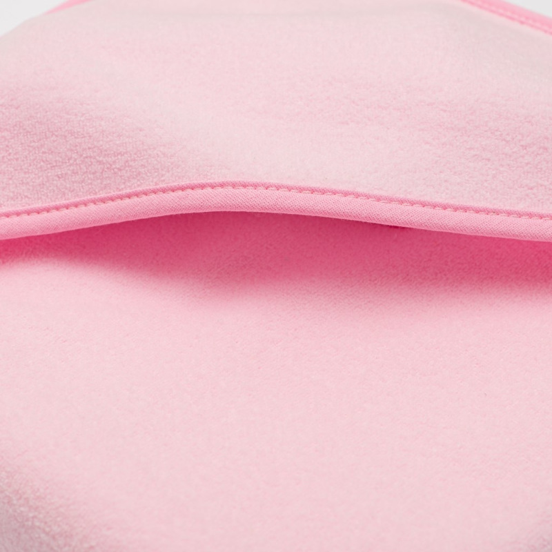 Detská froté osuška s kapuckou New Baby BASIC 80x80 ružová 3