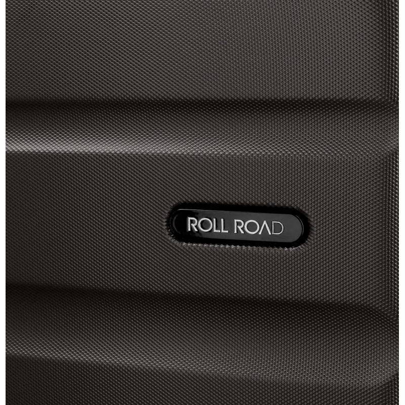 Sada ABS cestovných kufrov ROLL ROAD FLEX Black / Čierne, 55-65cm, 5849560