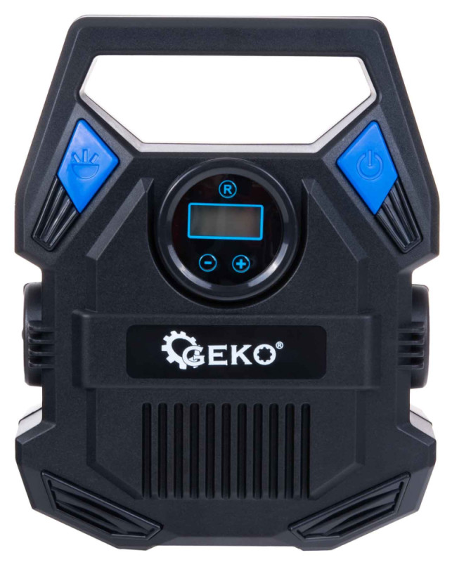 AUTO kompresor 84 W s LED svetlom, 12 V, 30 l/min, max. tlak 10 barov, GEKO 19