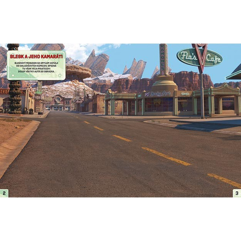 Samolepková knižka Autá Cars 1