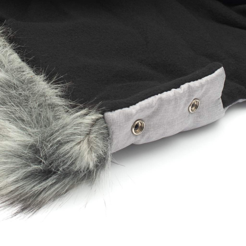 Rukávník na kočiar 2v1 New Baby s kožušinkou grey 1