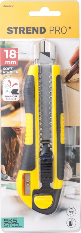Nôž Strend Pro UK840, 18 mm, odlamovací, plastový 2