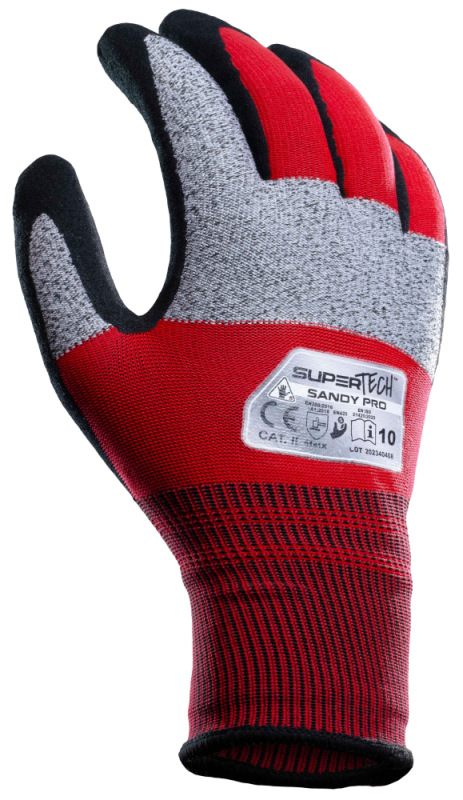 Ochranné rukavice SUPER TECH SANDY PRO, pieskový nitril, veľkosť 10, VASKO 4