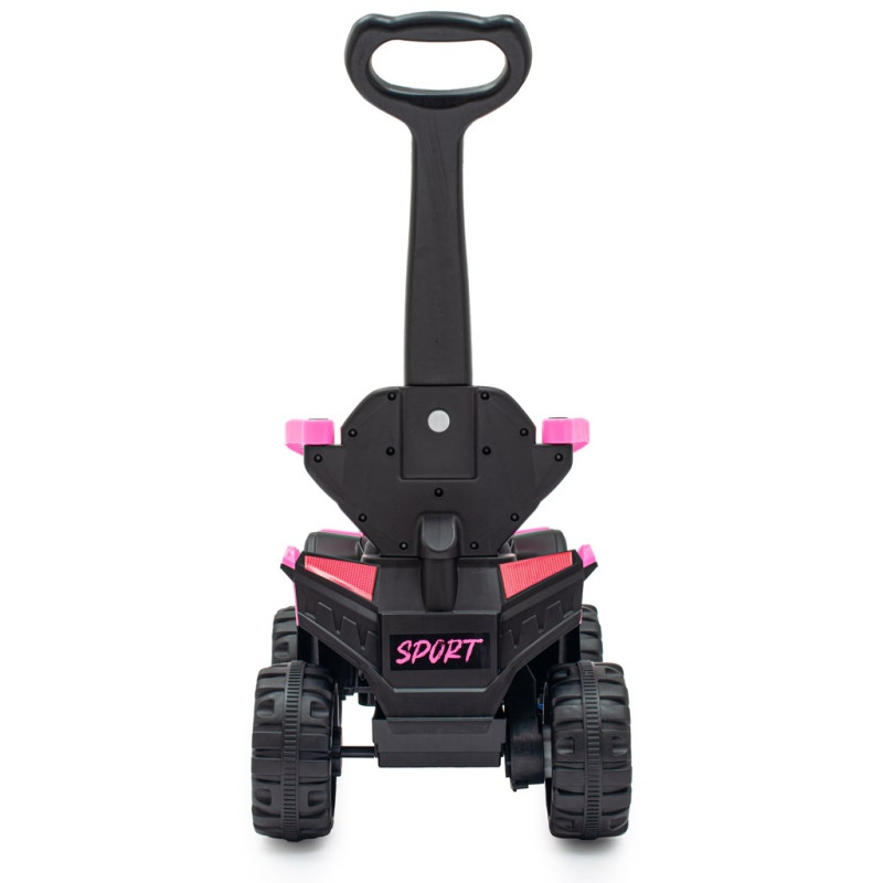 Detské elektrické odrážadlo Baby Mix Ruggy s vodiacou tyčou baby pink 2