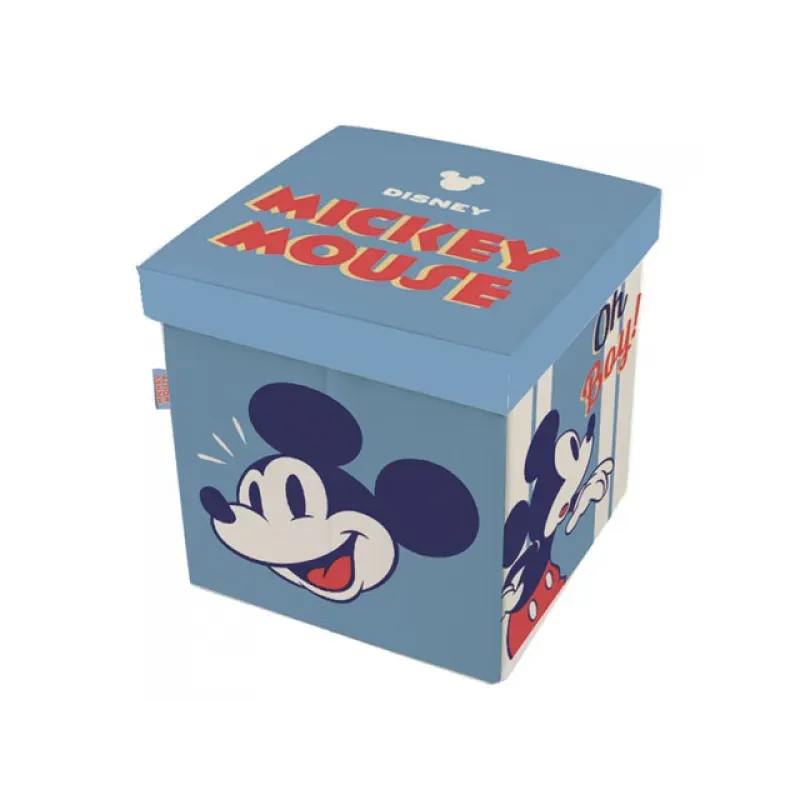 Úložný box s vrchnákom / taburetka  2v1 MICKEY MOUSE, WD14433