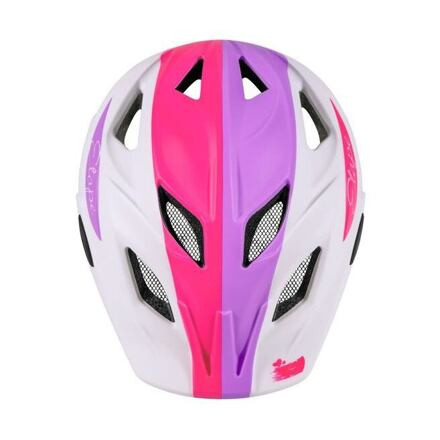 Pluto Light detská cyklistická prilba biela-lila 4