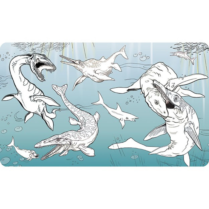 Maľuj vodou zas a znovu - Dinosaury 2