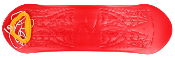 Skyboard snowboard červená