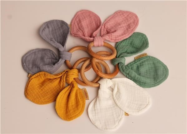 Kúsok s listami New Baby Ears grey 1