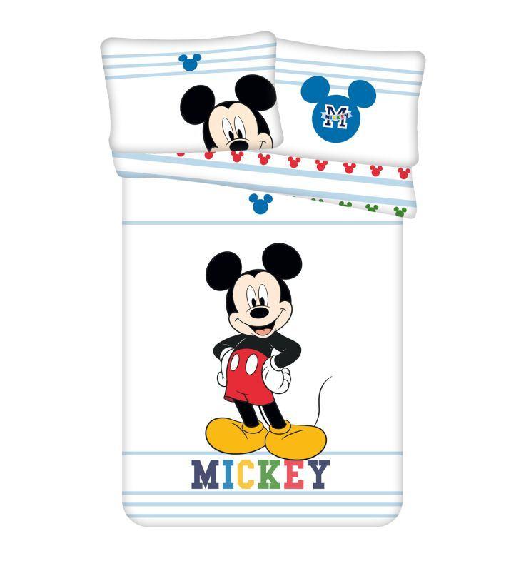 JERRY FABRICS Obliečky do postieľky Mickey colors baby 100/135, 40/60