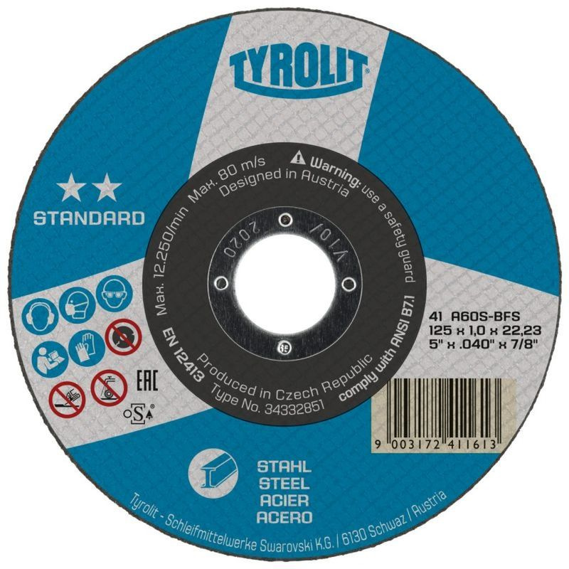 Kotuc Tyrolit 230x2,0mm, 41, A30S-BF, oceľ, Standard **