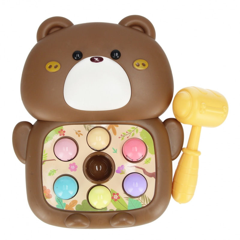 Hra zatĺkanie kladivom Medvedík 3