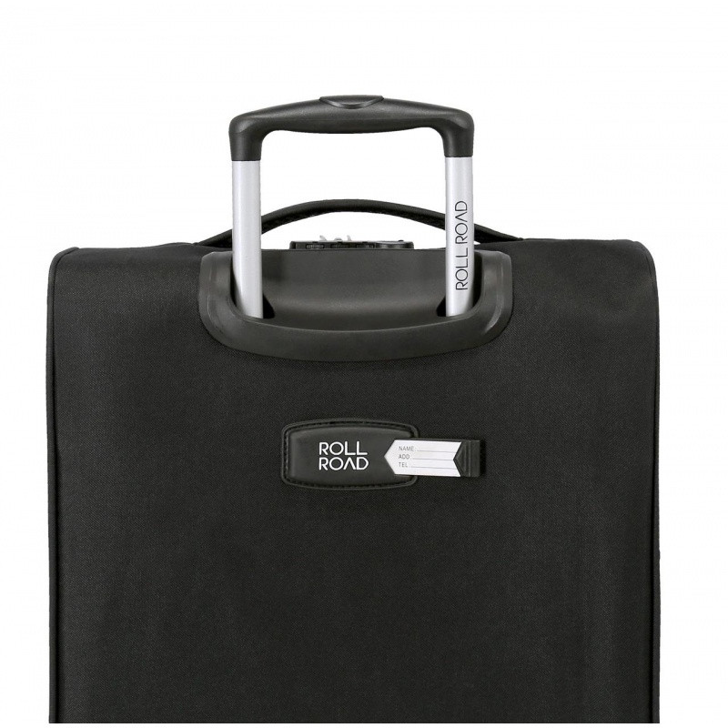 JOUMMA BAGS Sada textilných kufrov ROLL ROAD ROYCE Black / Čierna, 55-66-76cm, 5019421 12