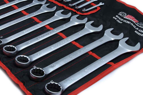 Sada očkoplochých kľúčov 25-dielna, 6-32 mm, v plátne, MAR-POL 3