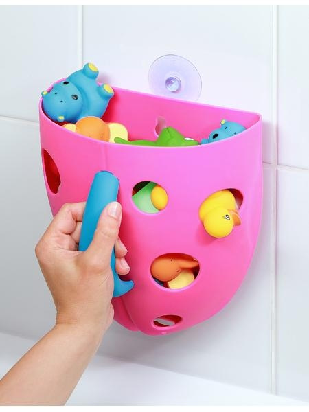 Plastový box na hračky do vane Akuku sivý 4