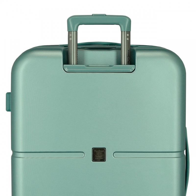 PEPE JEANS Highlight Verde, Sada luxusných ABS cestovných kufrov 70cm/55cm, 768952B 14