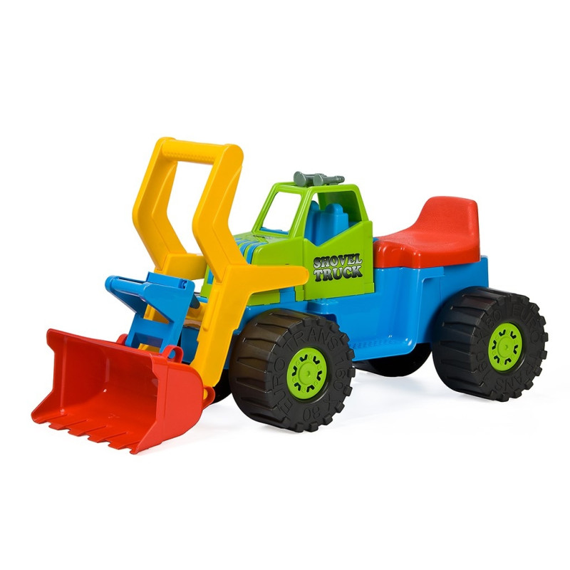 Detské odrážadlo Bager nakladač BAYO 74 cm zelený 2
