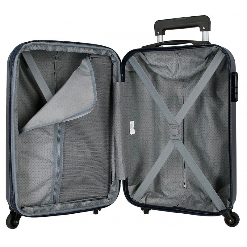 ROLL ROAD Flex Navy Blue, ABS Cestovný kufor, 55x38x20cm, 35L, 5848662 (small exp.) 4