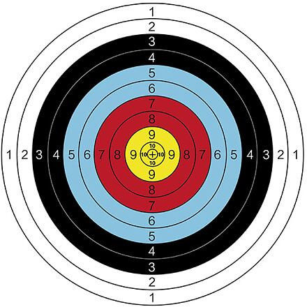 Archer Aim 40 terče na streľbu 10 ks