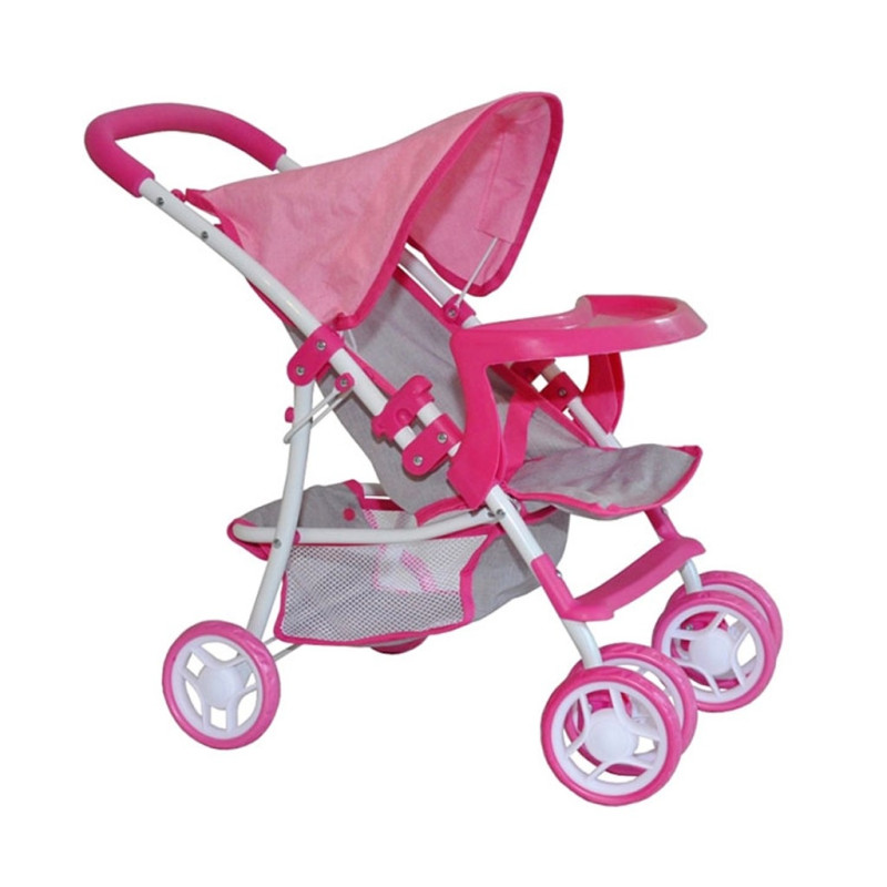 Detský športový kočík pre bábiky Milly Mally Kate Prestige Pink 1