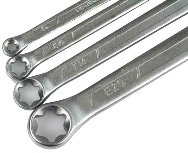 Sada očkových TORX kľúčov, 6-24 mm, MAR-POL 1