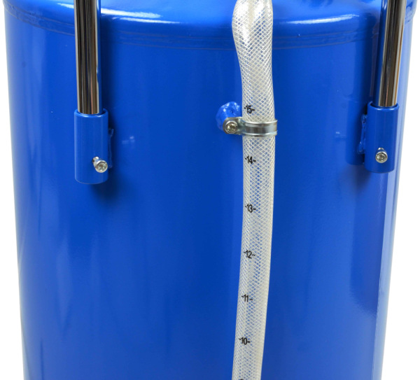 Pneumatická zberná nádoba oleja, objem 70 litrov, výška zbernej misky 110-160 cm, GEKO 7