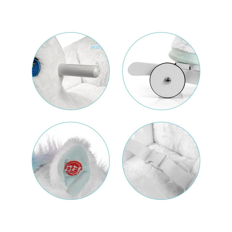 Hojdací koník s melódiou a kolieskami Milly Mally Polly Jednorožec 5