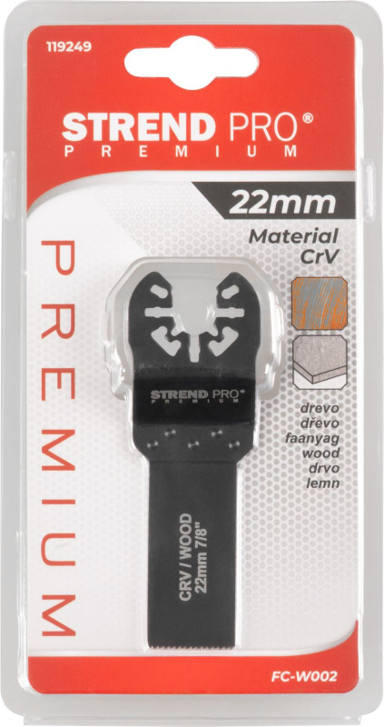 Nástroj Strend Pro FC-W002 pílový list 22 mm, na multibrúsku, Cr-V 3