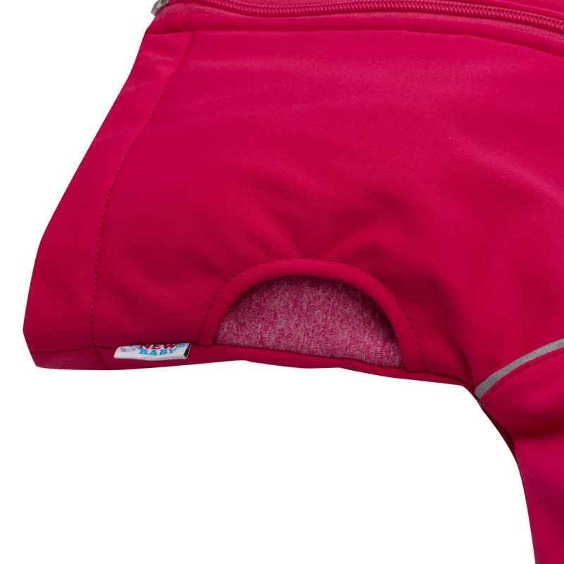 Softshellová dojčenská bundička ružová 92 (18-24m) 2