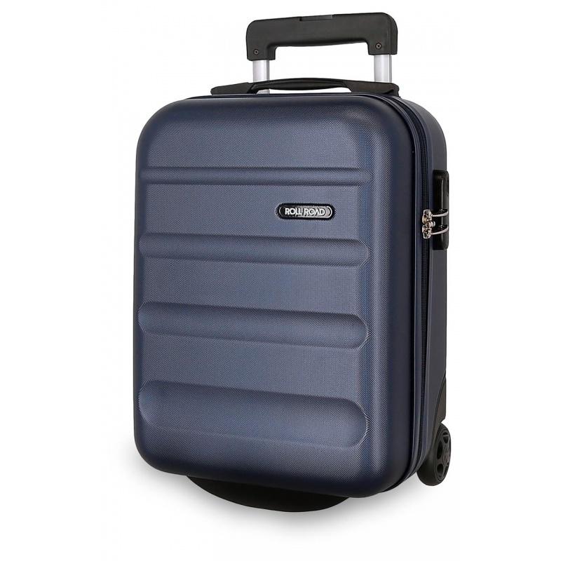 ROLL ROAD Flex Navy Blue, Príručný mini cestovný kufor, 40x30x20cm, 24L, 5849962