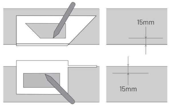 Uholník stolársky - Japonský 3D, hliníkový, 45/90°, XL-TOOLS 4