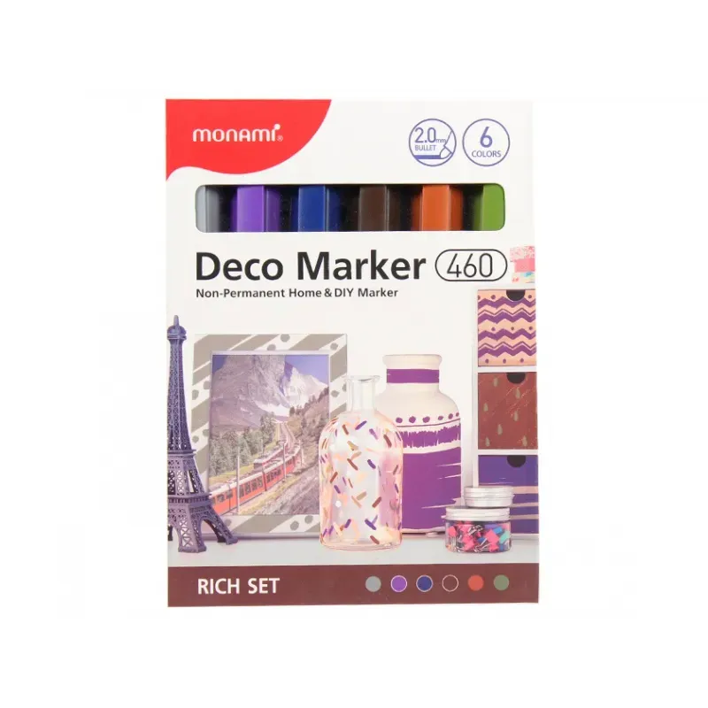 ASTRA MONAMI Deco Marker 460, 2mm, sada RICH SET, 6ks, 20800015040