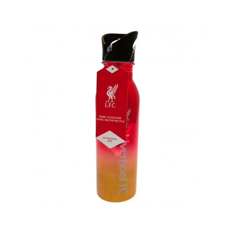 FOREVER COLLECTIBLES Luxusná nerezová  fľaša s výsuvnou slamkou LIVERPOOL F.C. Steel,700ml