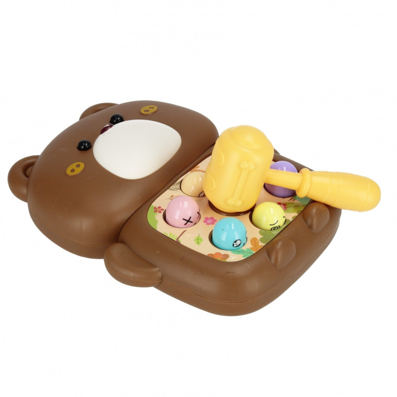 Hra zatĺkanie kladivom Medvedík 2