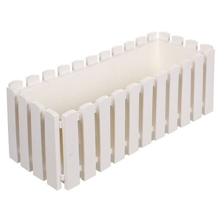 Plastkon Fency kvetináč biela 50 cm