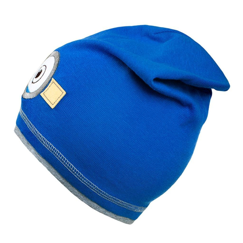 Jesenná detská čiapočka New Baby mimoň tmavo modrá 110 (4-5r) 1