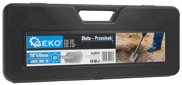 Sekáč SDS-max plochý 110 x 410 mm, GEKO 2