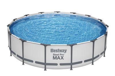 Bazén Bestway® Steel Pro MAX, 56488, kartušová filtrácia, rebrík, plachta, 457x107 cm