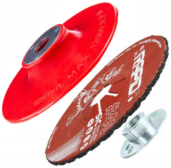 Kotúč unášací fíbrový 125 mm, závit M14, mäkky MAR-POL