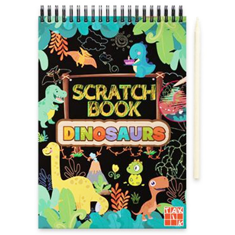 Scratch book Dinosaury