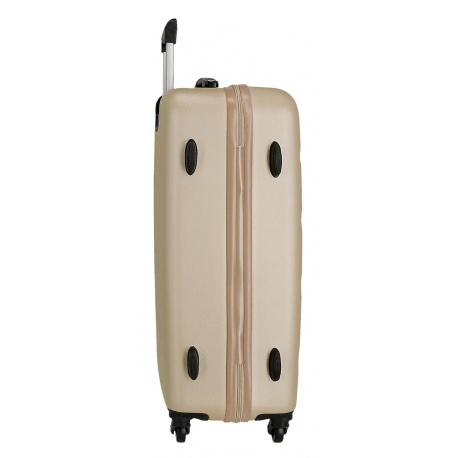 JOUMMA BAGS Sada ABS cestovných kufrov ROLL ROAD FLEX Champagne, 55-65-75cm, 5849469