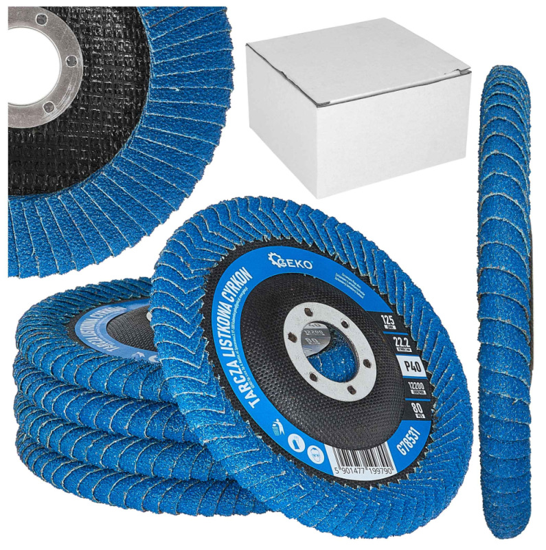 Brúsny lamelový kotúč na zvary 125 x 22,2 zrno 40 ZIRKON, GEKO