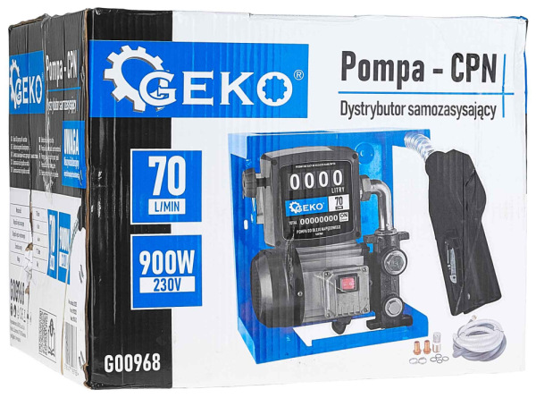 Výdajný stojan CPN na naftu s čerpadlom a počítadlom, 900 W, 70l/min, GEKO 20