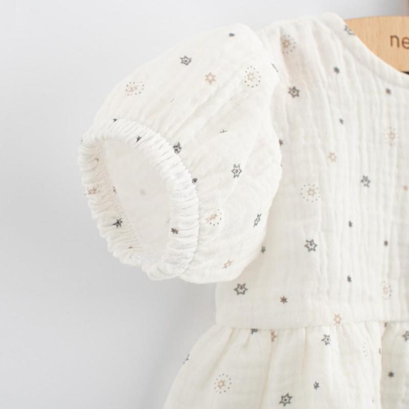 Dojčenské mušelínové šaty New Baby Zora 68 (4-6m)